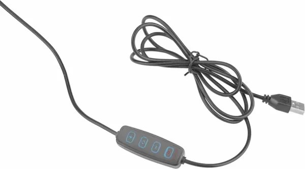 Extol - LED Dimmelhető asztali lámpa nagyítóval LED/8W/5V 2900/4500/7500K fekete