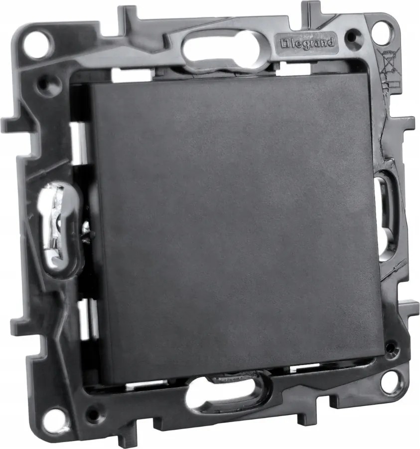 Egypólusú kapcsoló 10 Ax fekete Niloe Step 1338