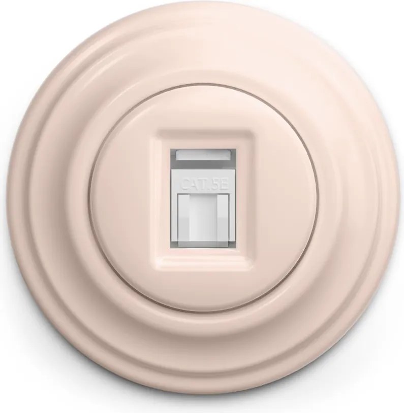 Kliklap - Retro adat aljzat kerettel, antik rózsaszín