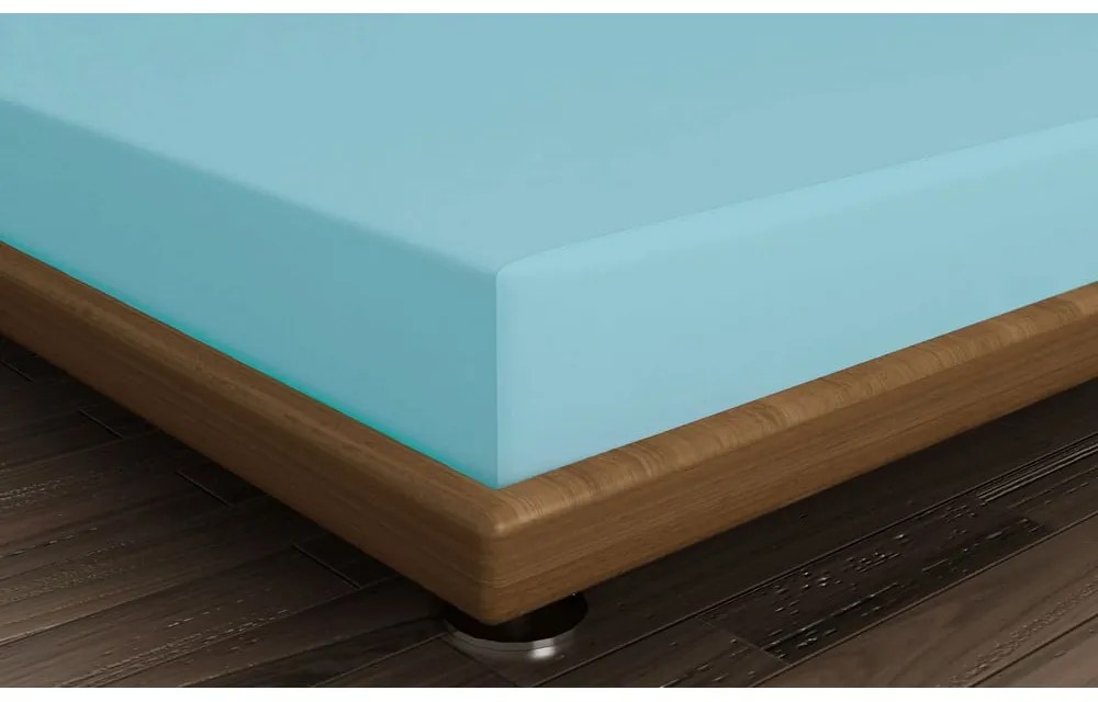 Türkiz gumis pamut lepedő 140x200 cm – Mijolnir