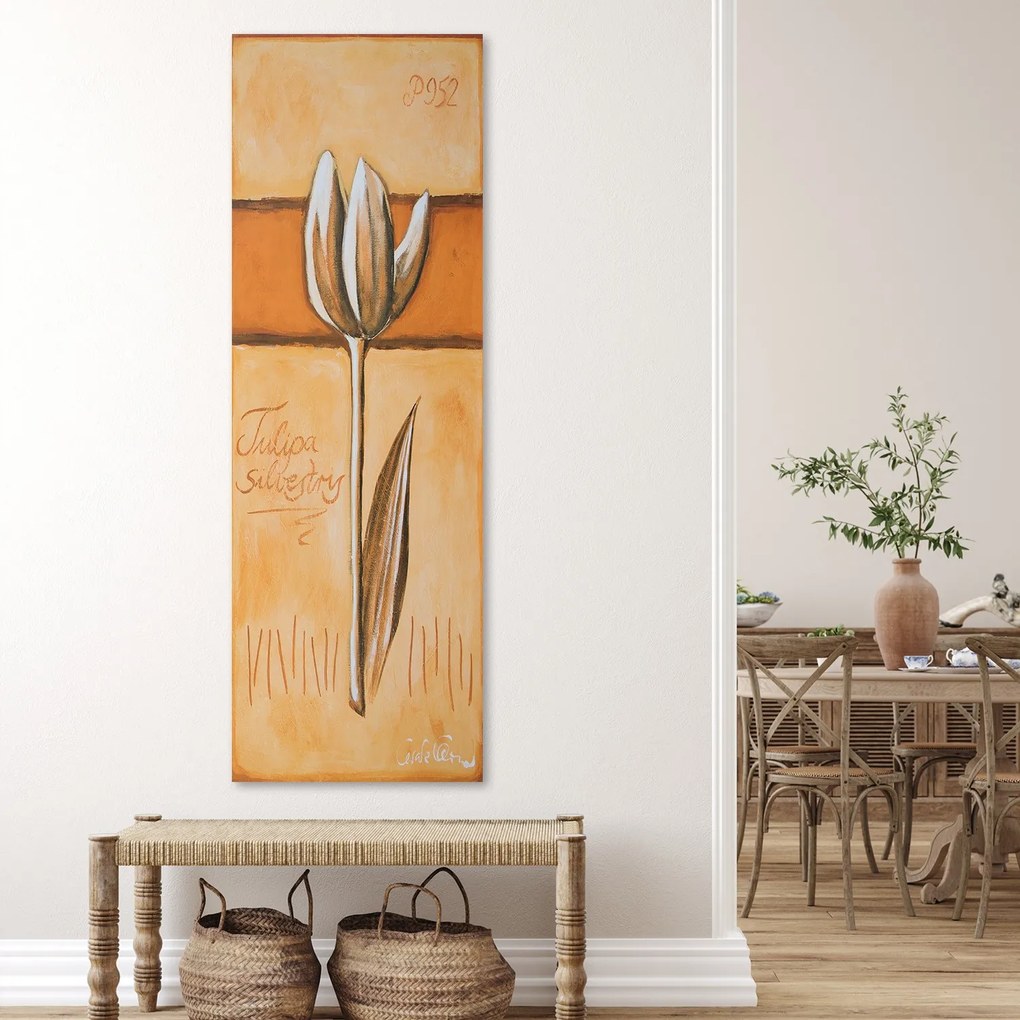 Gario Vászonkép Tulipán, mint kézzel festett Méret: 30 x 90 cm