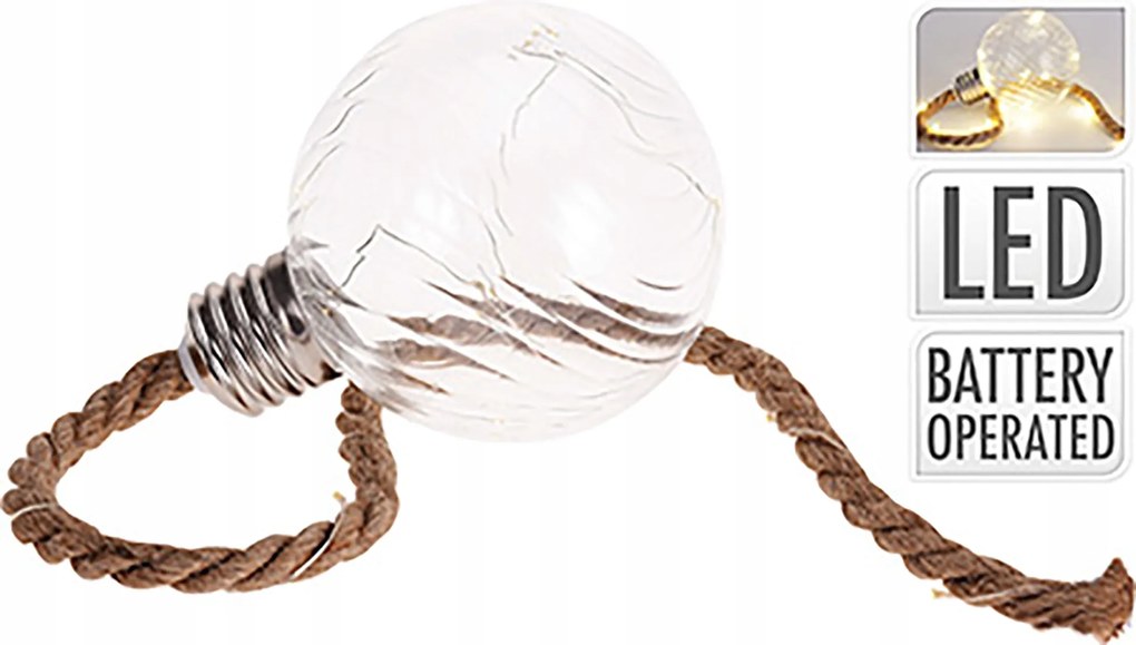 Üveggömb LED-del, 60 cm