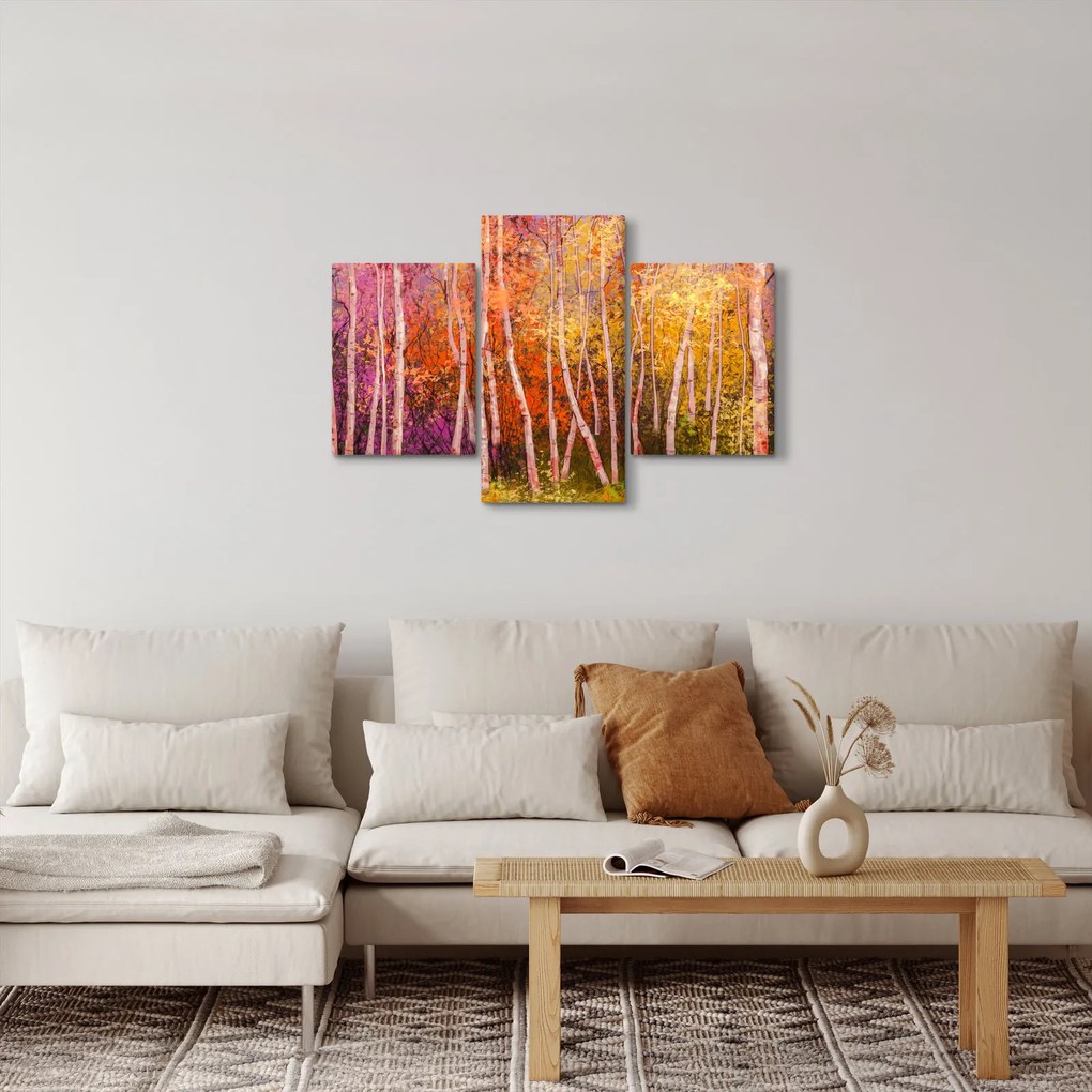 Egy kép egy színes erdőről (90x60 cm)