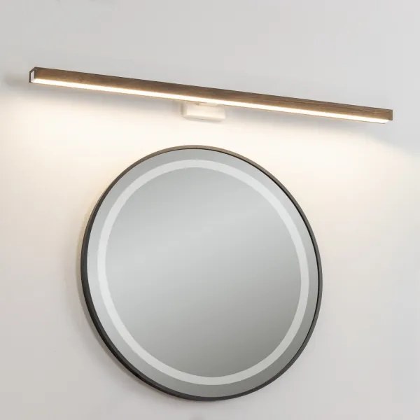 Brilagi-LED Fürdőszobai tükörmegvilágítás WOODY MIRROR LED/15W/230V IP44 tölgy/fehér