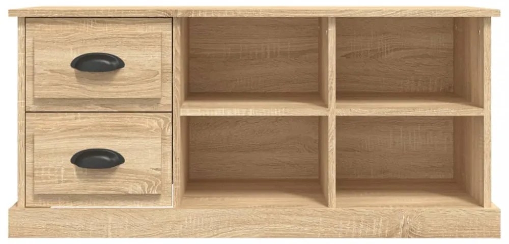 sonoma tölgy színű szerelt fa fali TV-szekrény 102x35,5x47,5 cm