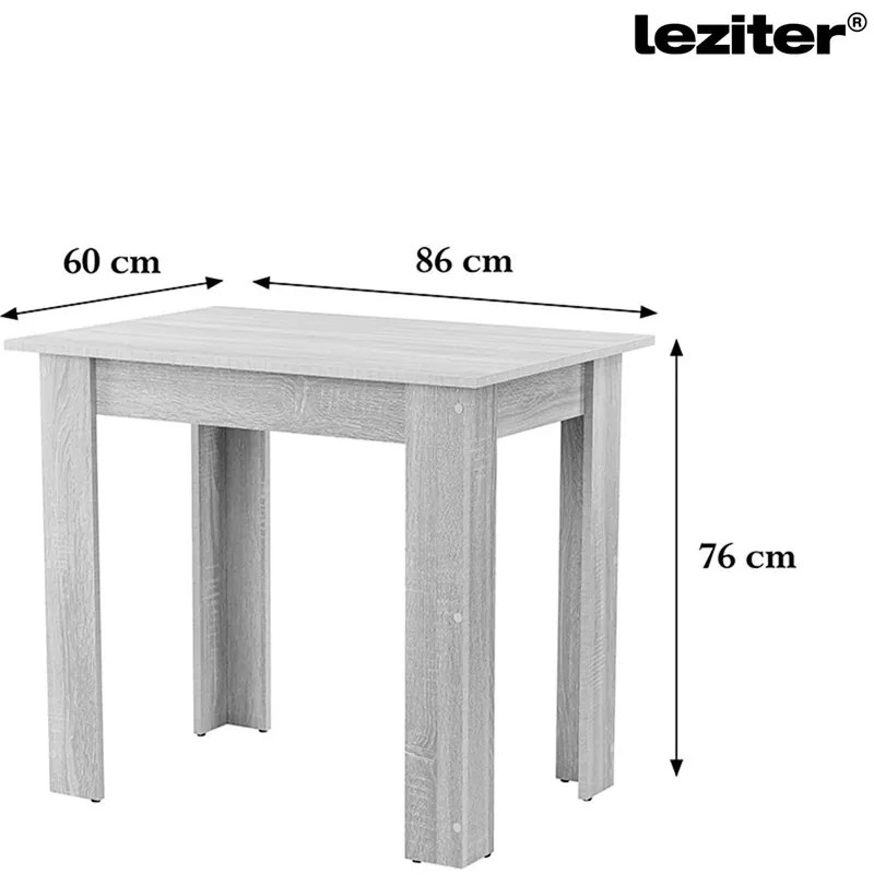 Amina 4+1 étkező garnitúra szürke-sonoma tölgy