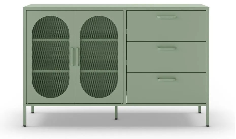 Mentazöld komód 140x90 cm Diora – Marckeric