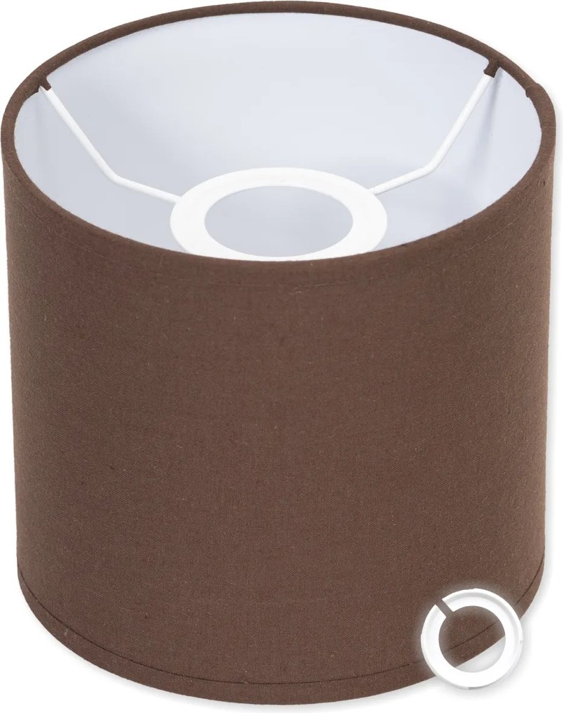 Lámpabúra Henger Barna Lámpabúra 20 20 cm E14 E27