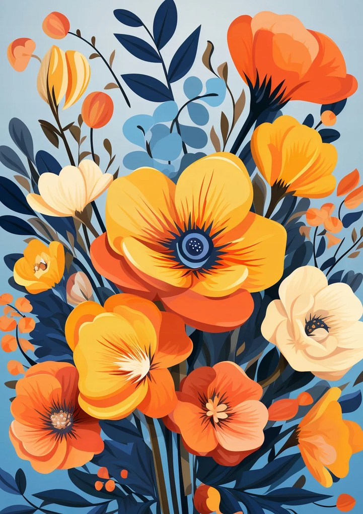 Poszter 21x29,7cm Virágos fenség