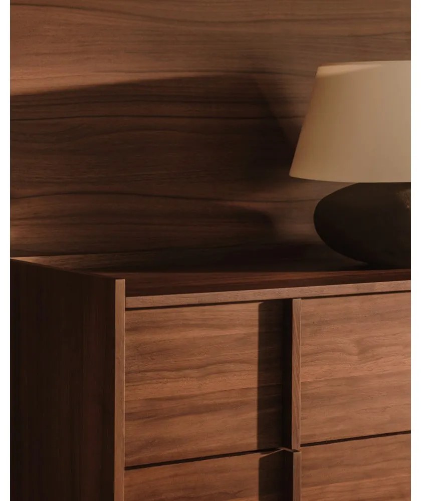 Barna komód diófa dekorral 100x78x50 cm Onix – Kave Home