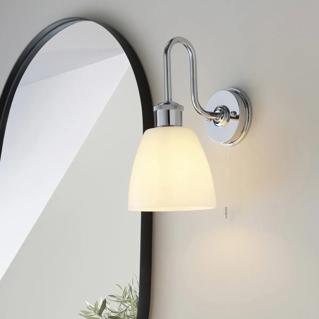 Endon modern fürdőszobai lámpa piper króm opál end95506