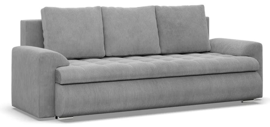 Tokio kanapéágy, kordbársony, szürke