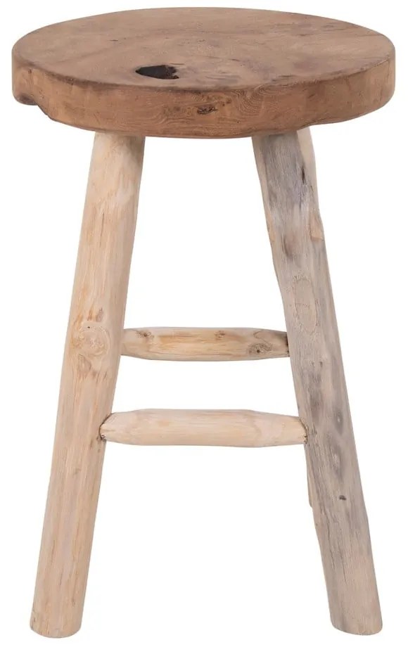 Badia teakfa ülőke 4 lábbal, ø 30 cm - House Nordic