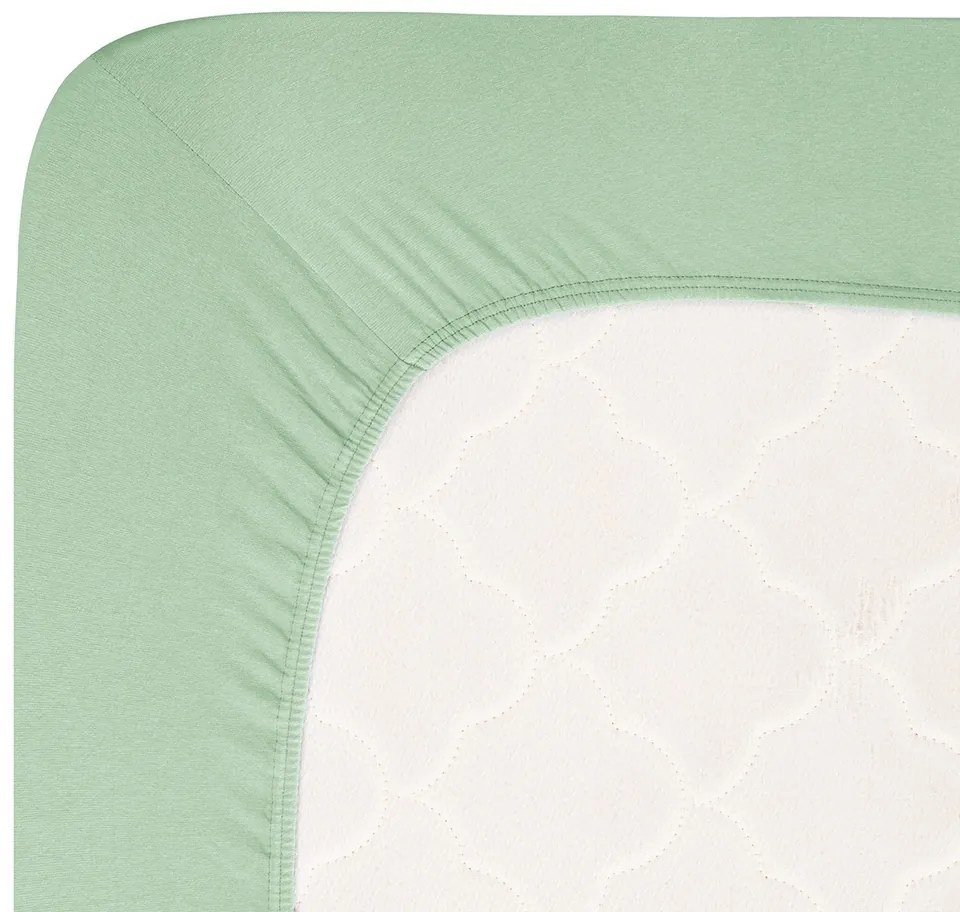 4Home Lycra jersey lepedő zöld, 90 x 200 cm