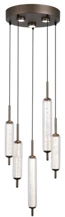 Searchlight 76210-5CL - CATTAIL LED dimmelhető kábeles függeszték LED/24W/230V