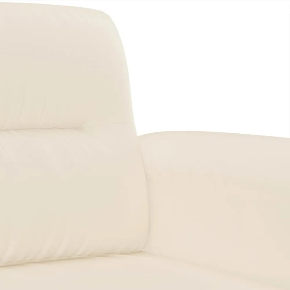 bézs mikroszálas szövet kanapéfotel 60 cm