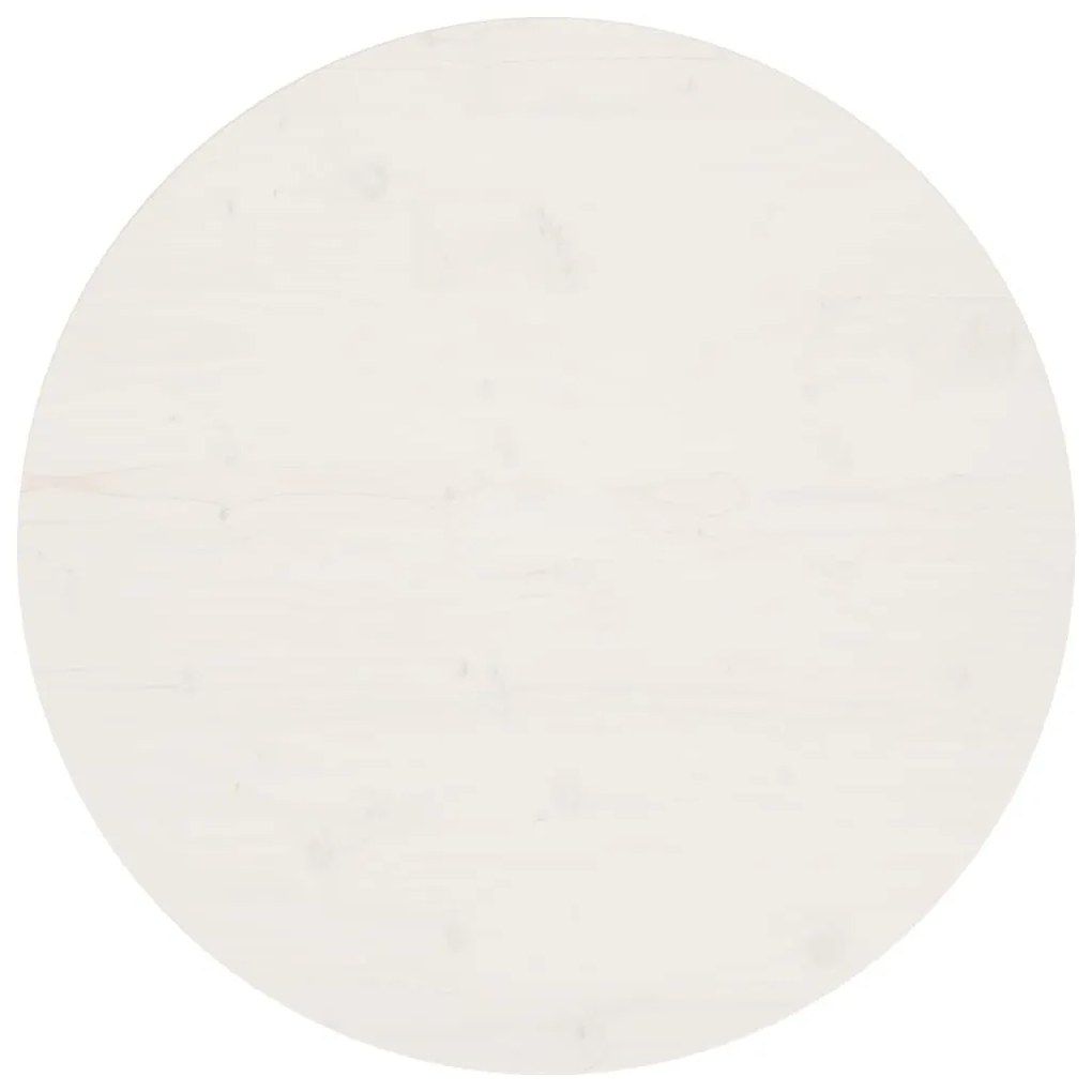 fehér tömör fenyőfa asztallap Ø80 x 2,5 cm