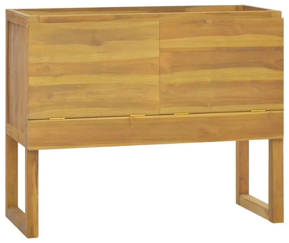 tömör tíkfa fürdőszobaszekrény 90 x 40 x 75,5 cm
