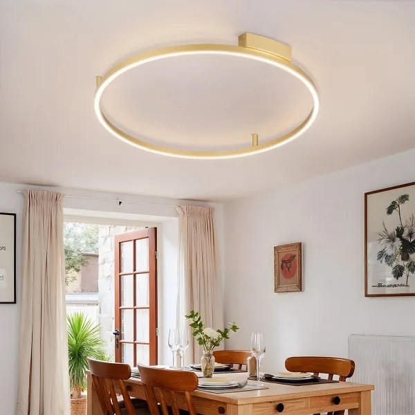 Brilagi - LED fényerőszabályozható lámpatest PORTOFINO LED/60W/230V átmérő 80 cm arany + távirányító