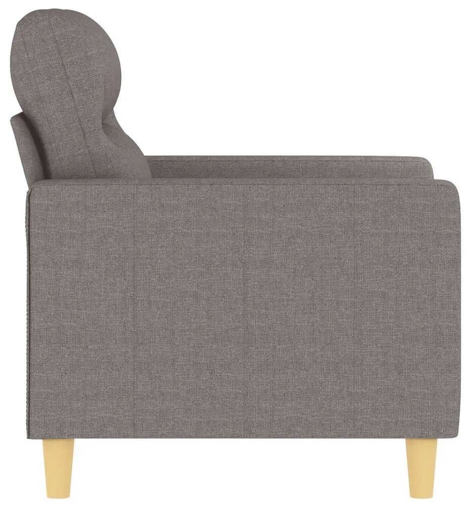 tópszínű szövet kanapéfotel 60 cm