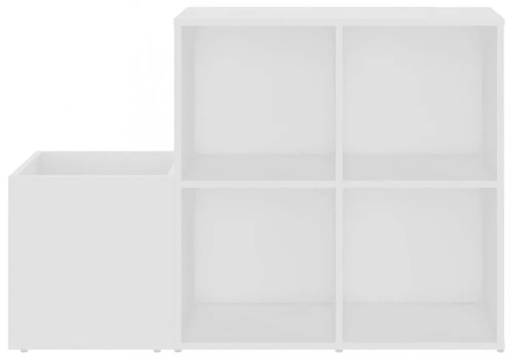 fehér szerelt fa előszobai cipősszekrény 105 x 35,5 x 70 cm