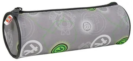 Tolltartó, henger alakú, cipzáras, LEGO Ninjago Elemental Master of Energy, szürke-mintás (L100502501)