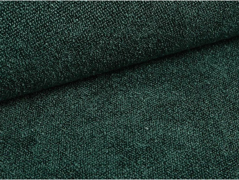 Sötétzöld kárpitozott ágyneműtartós franciaágy ágyráccsal 140x200 cm Eric – Micadoni