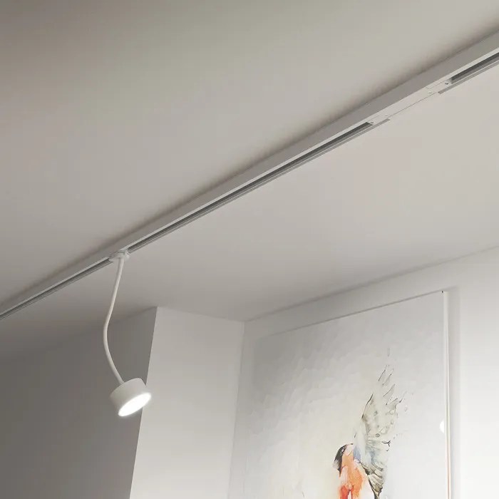 RENDL PIXIE hajlítható nyakon háromáramkörös sínre fehér 230V LED GX53 7W