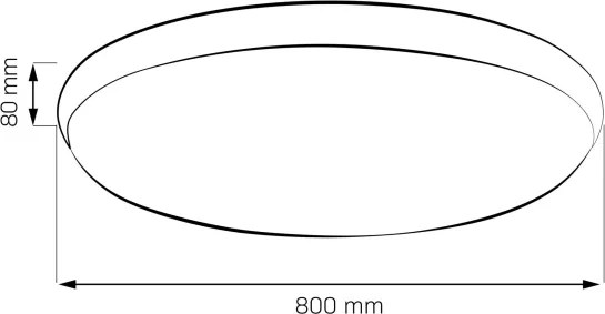 LED dimmelhető mennyezeti lámpa KERN LED/80W/230V, átm. 80 cm, arany + távirányító