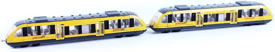 RAPPA Rappa RegioJet sárga vonat - regionális - fém-műanyag