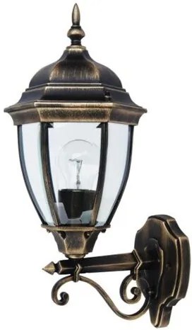 RÁBALUX 8382 TORONTO Klasszikus Kültéri Fali Lámpa Antik Arany E27 IP44