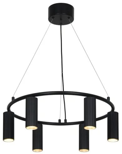 Nordlux - VICO kábeles csillár 6xGU10/5W/230V fekete