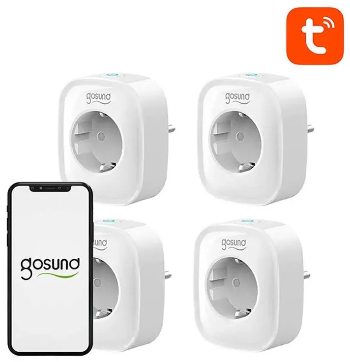 Gosund SP1 WiFis okos konnektor 4 darab Tuya
