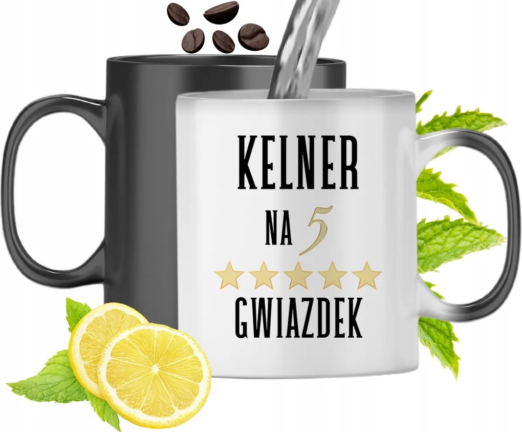 Mágikus Bögre Pincérnek Színváltós, fényképes nyomattal