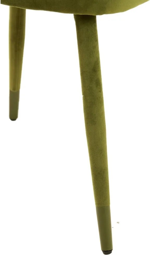 Zöld kárpitozott étkezőfotel szett 2 db-os Kosaka – Light &amp; Living
