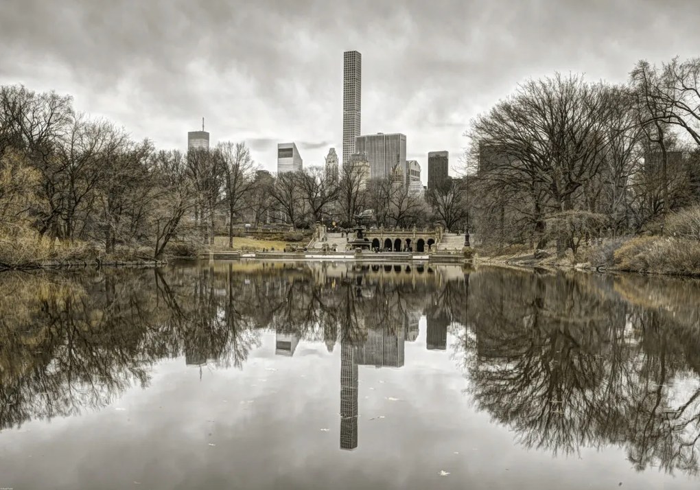 Poszter 100x70cm Alsó-Manhattan panoráma a Central Park 2-ből, Assaf Frank