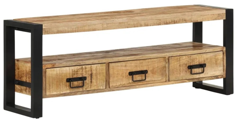 tömör mangófa TV-szekrény 120 x 30 x 45 cm