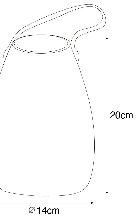 Két darabos asztali lámpa szett fehér RGBW újratölthető IP54 - Pion