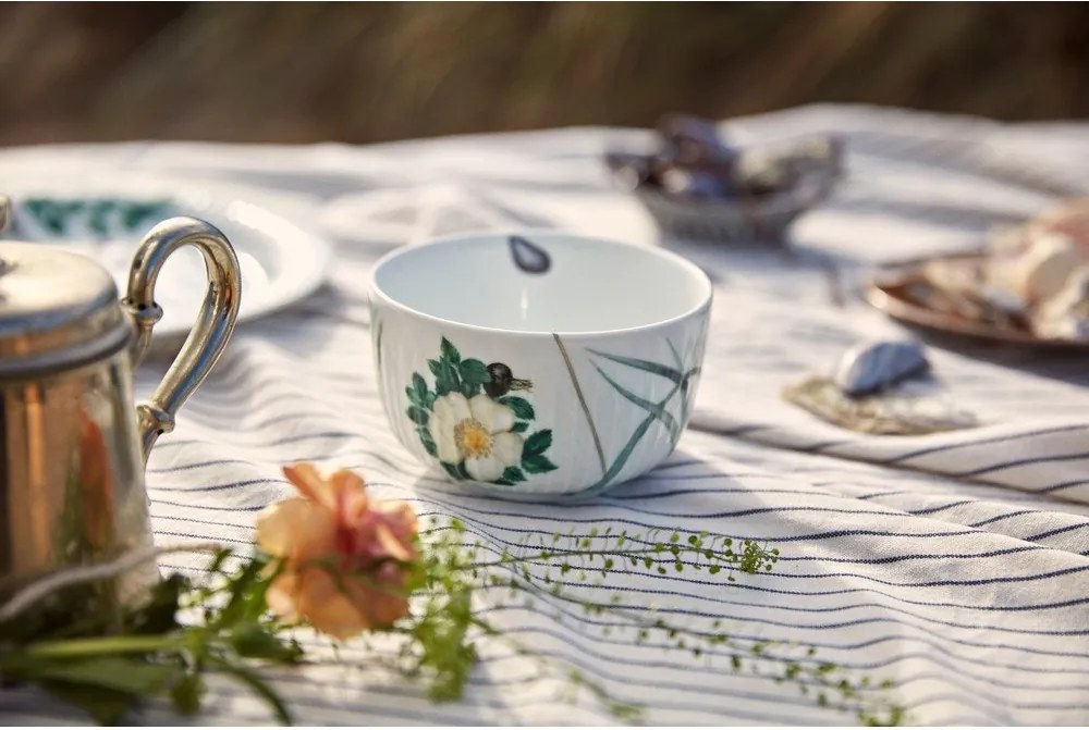 Fehér porcelán leveses tálka 600 ml Hammershøi Summer – Kähler Design