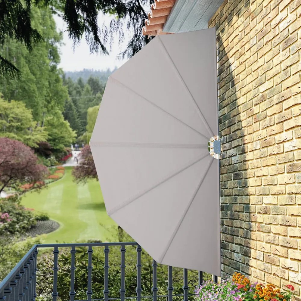krémszínű összecsukható terasz oldalárnyékoló 160 cm