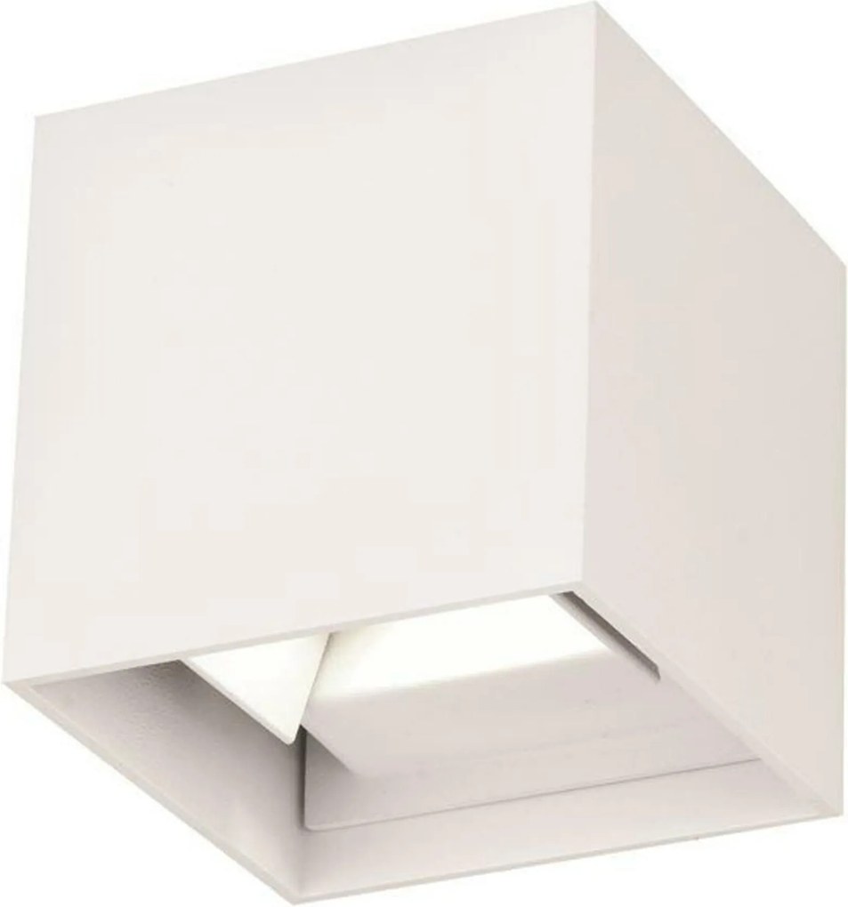 Nova Luce kültéri fali lámpa Como fehér alumínium Led 2x3W 3000K 220-24