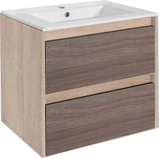 Porto 60 alsó szekrény mosdóval sonoma tölgy-rauna szil