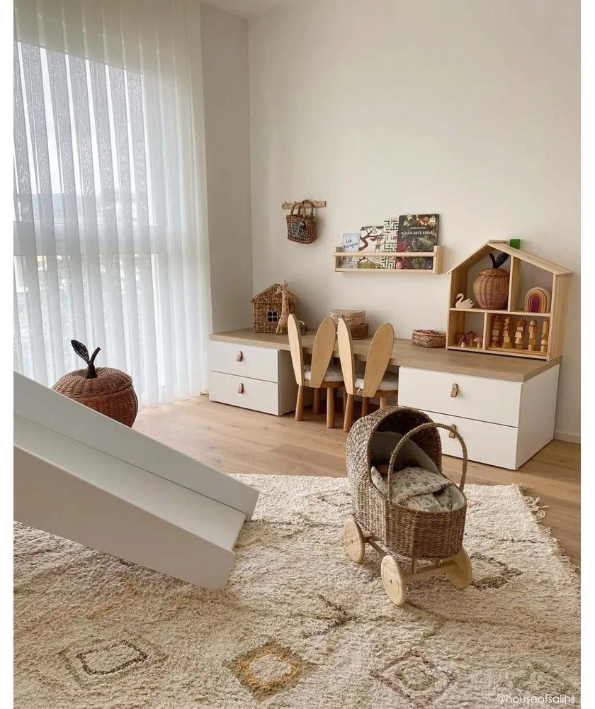 Bézs mosható kézi szövésű pamut szőnyeg 170x240 cm Kaarol Earth – Lorena Canals