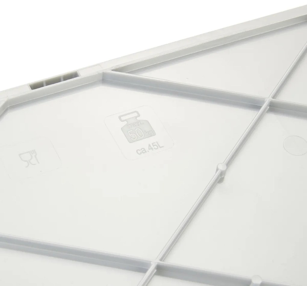 Keeeper Összecsukható doboz Ben 45 l Light Silver