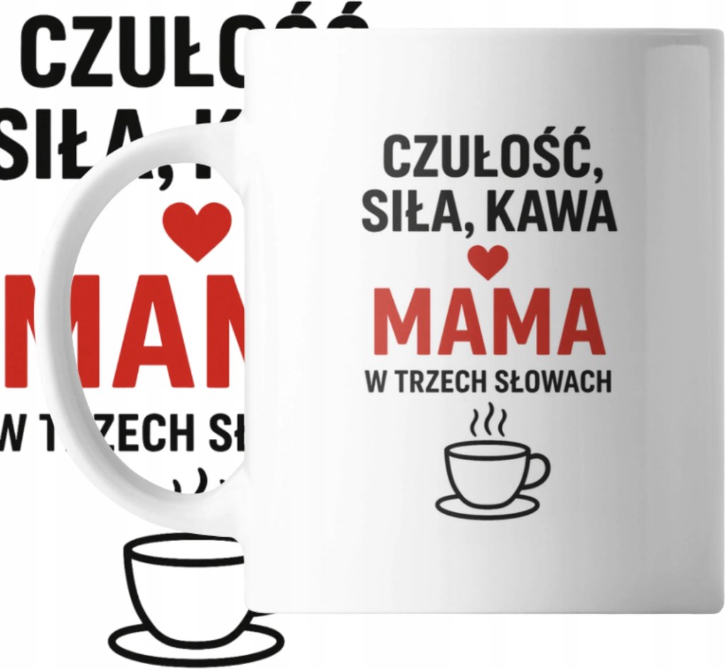 Bögre Vicces Mintával Anya 3 Szóban Ajándék Anyák Napjára Emléktárgy