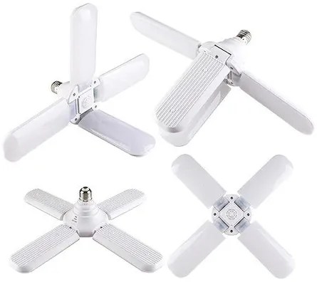 Erős Ventilátor formájú, kinyitható E27 LED lámpa / állítható vetítési szöggel 75 W