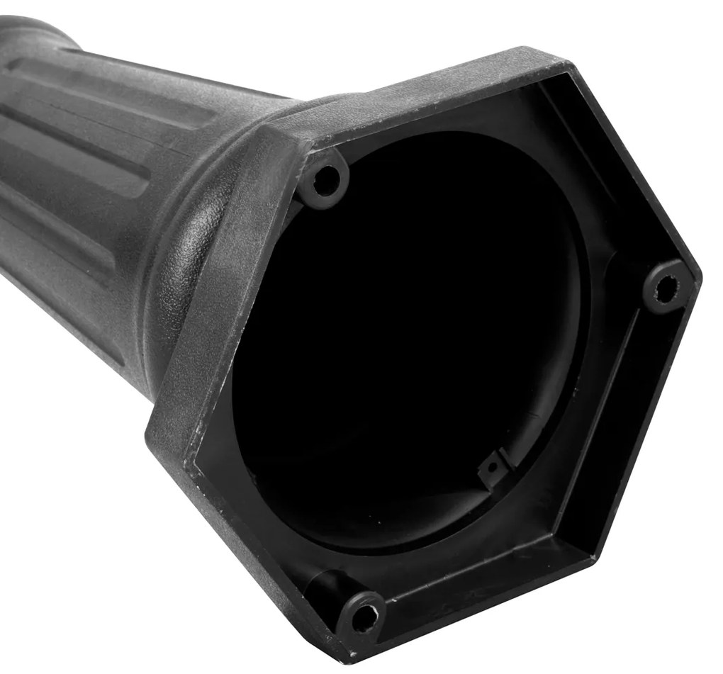 Klasszikus fekete kültéri oszlop 217 cm IP44 - New Haven Hammered