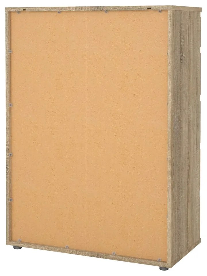 Natúr színű magas komód tölgyfa dekorral 77x107 cm Nova – Tvilum