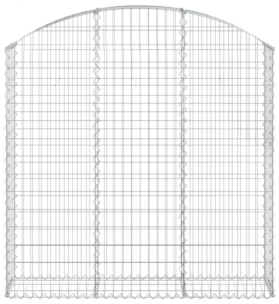 íves horganyzott vas gabion kosár 150x30x140/160 cm