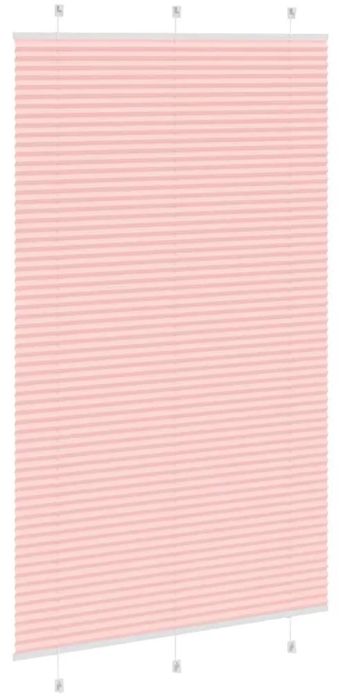 pliszírozott redőny rózsaszín 120x200cm szövetszélesség 119,4cm
